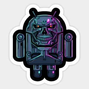 cyberpunk androminator Sticker